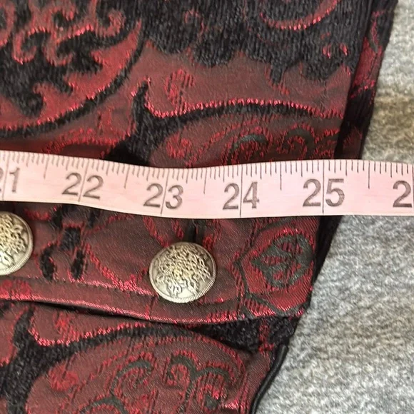 Shrine Aristocrat Vest Steampunk Gothic Tapestry Vest Men’s XL - Picture 10 of 12